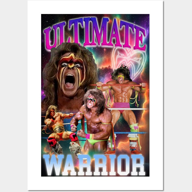 90s Bootleg Style Warrior Tribute Wall Art by Meat Beat